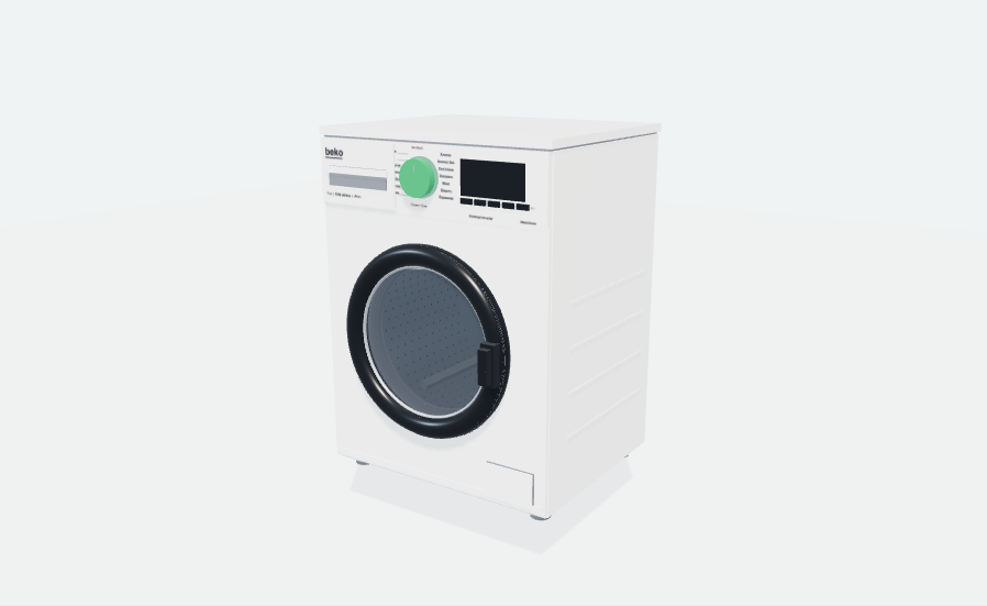 3D-схема стиральной машины Beko